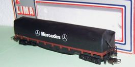 Lima H0 9034 Güterwagen DB mit Plane MERCEDES, DC, neu