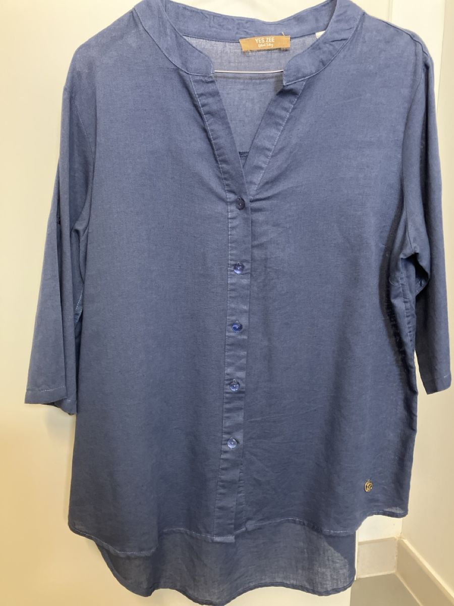 Camicette: Camicia Yes Zee blu tg M cotone  – Nuovo (secondo la descrizione) da Lugano venduto da jfo_7lsm