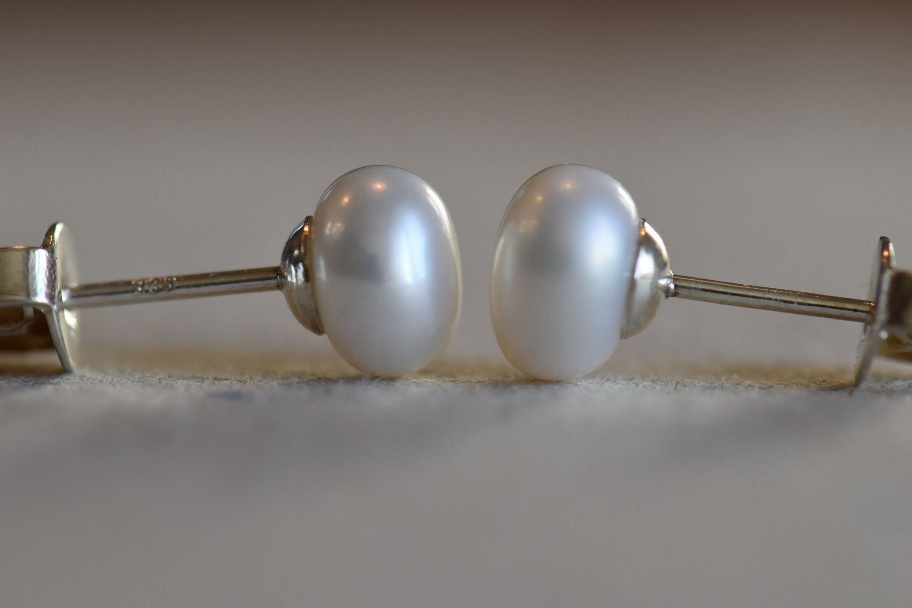 Orecchini pendenti & Orecchini a lobo: Natural Weiss Perlen Silver 925 Ohrring – Nuovo (secondo la descrizione) da Bévilard venduto da Yougems 6