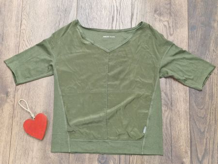 Baumwoll T-Shirt Marc Cain Sports olivgrün Gr S wie neu!