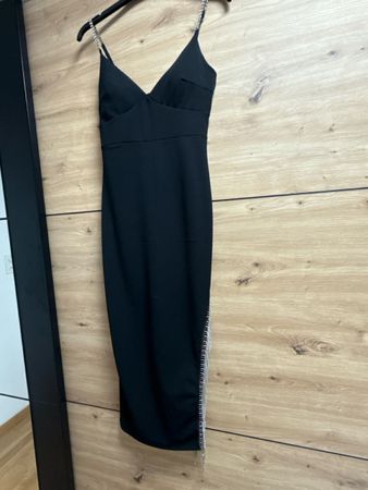 Kleid Robin schwarz mit Strassbesatz Grösse 36