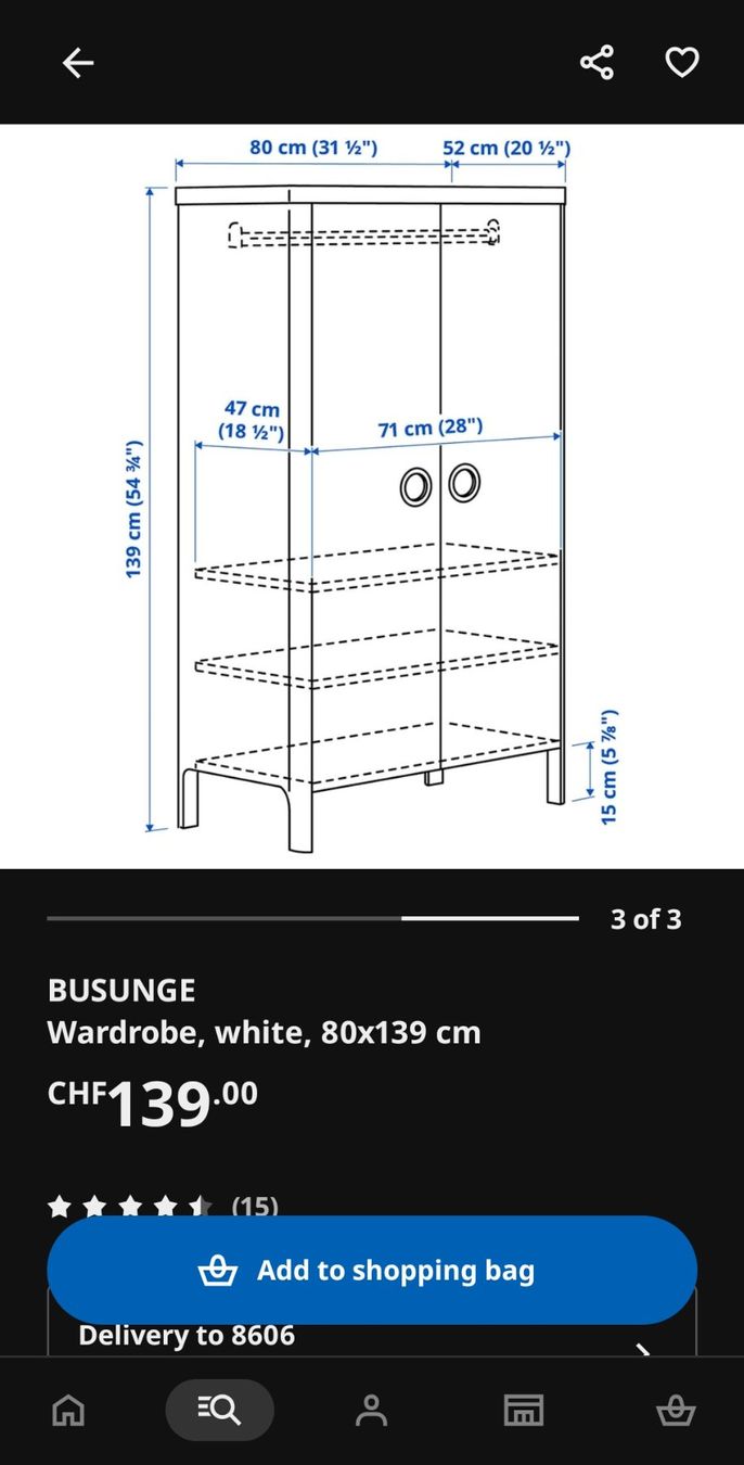 Ikea Armadi: Ikea kinder schrank – Usato da Greifensee venduto da Tatau_Batterien 1