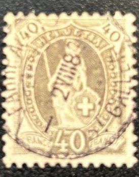 Tutti i francobolli: Schweizer Briefmarke Stehende Helvetia – Usato da Nidau venduto da sch_l8zp