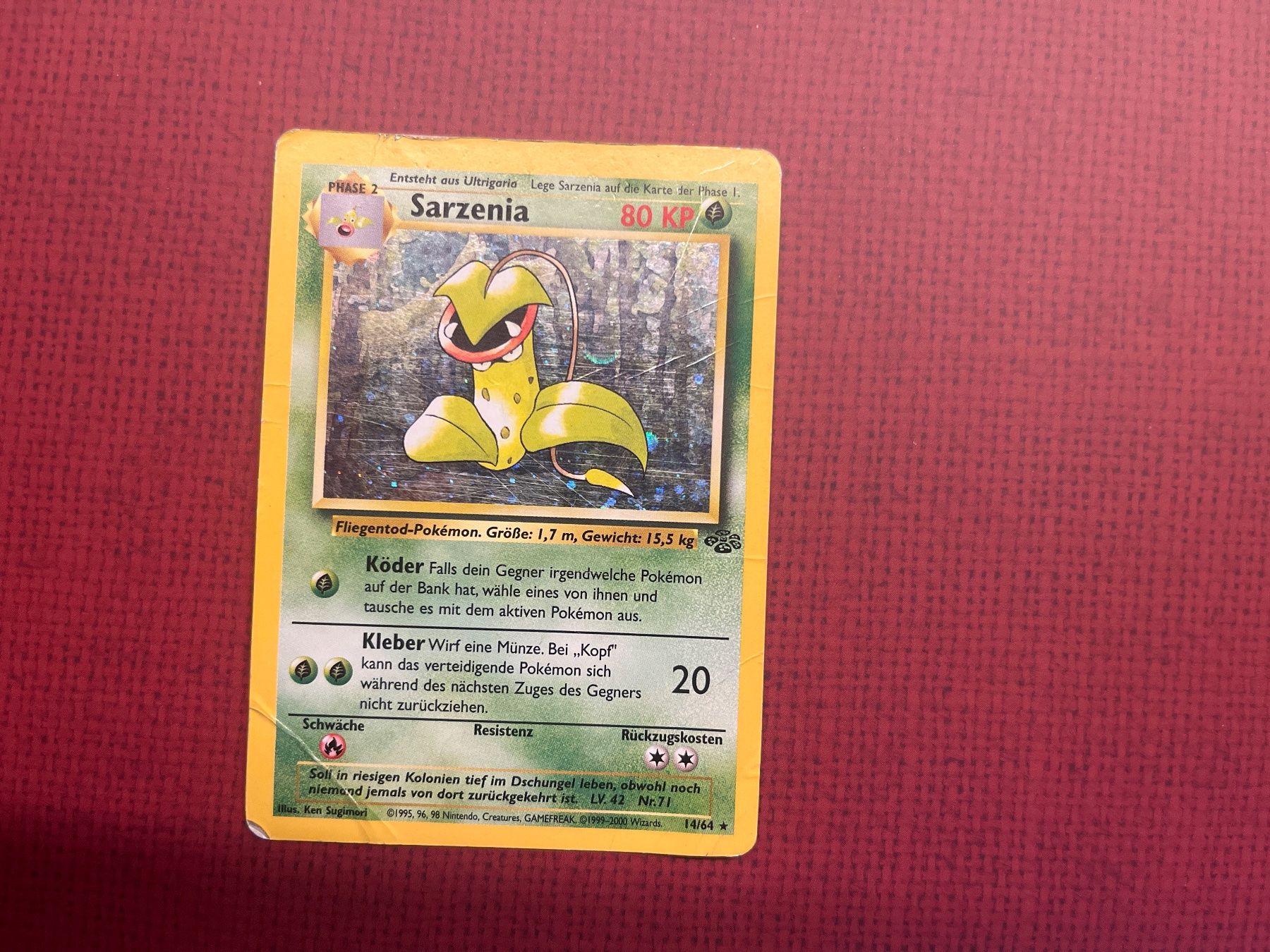 Pokémon Carte collezionabili: Pokemon Sarzenia holo Jungle deutsch – Usato da Wabern venduto da Collectfun