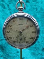 Sehr flache DOXA, Taschenuhr 0.800 Silber aus 1920-1930