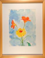 Aquarell: Dreigespann