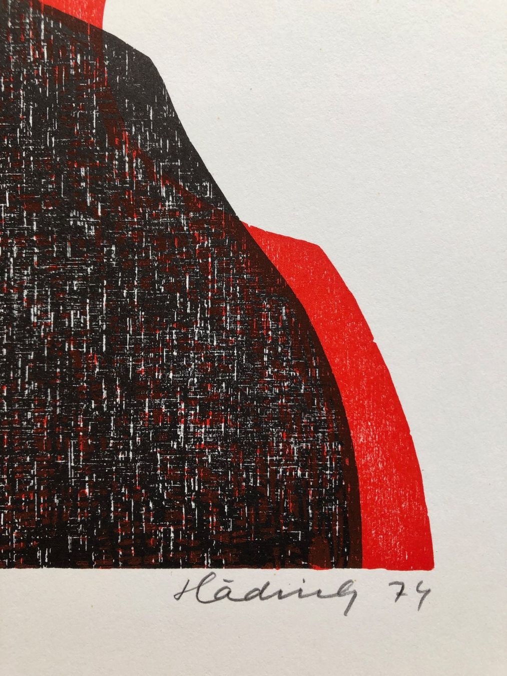 Xilografie: Holzschnitt von Werner Hädrich 1974 – Usato da Winterthur venduto da Barunggeli 2