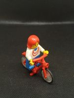 LEGO Minifigur Radfahrerin mit Fahrrad Vintage
