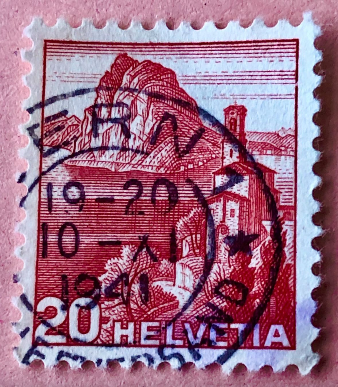 Tutti i francobolli: Nr.215 Landschaftsbilder Stempel Bern – Usato da Aarau venduto da Billa007