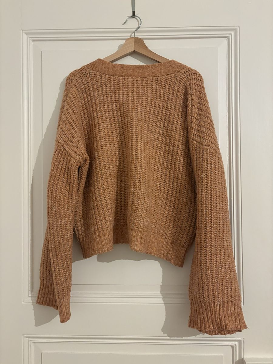 Na-kd Jacken: NA-KD Strickjacke braun/orange Grösse S/M  – Gebraucht aus Rüschlikon von rin_b6sg 2