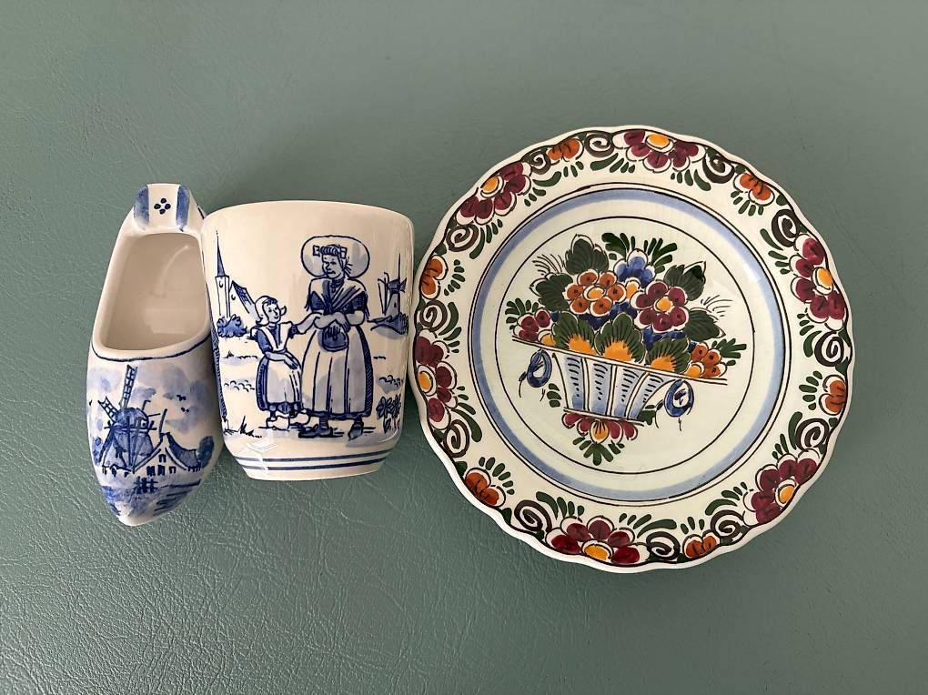 Assiettes: 3 pièces en porcelaine de Delft – D'occasion à Genève par Johnny345 1