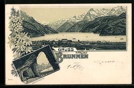 Litho Brunnen, Axenstrasse, Gesamtansich