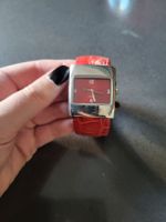 Rote CITIZEN Armbanduhr, Damenuhr, neuwertig & selten!
