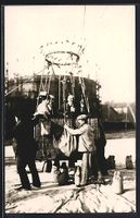 Foto-AK Karlsruhe, Ballonfahrt Graf Zepp