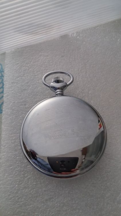 Gotham Herren Silberfarbenes 17 Jewel Mechanische Ausstellung Taschenuhr # Gwc14040s