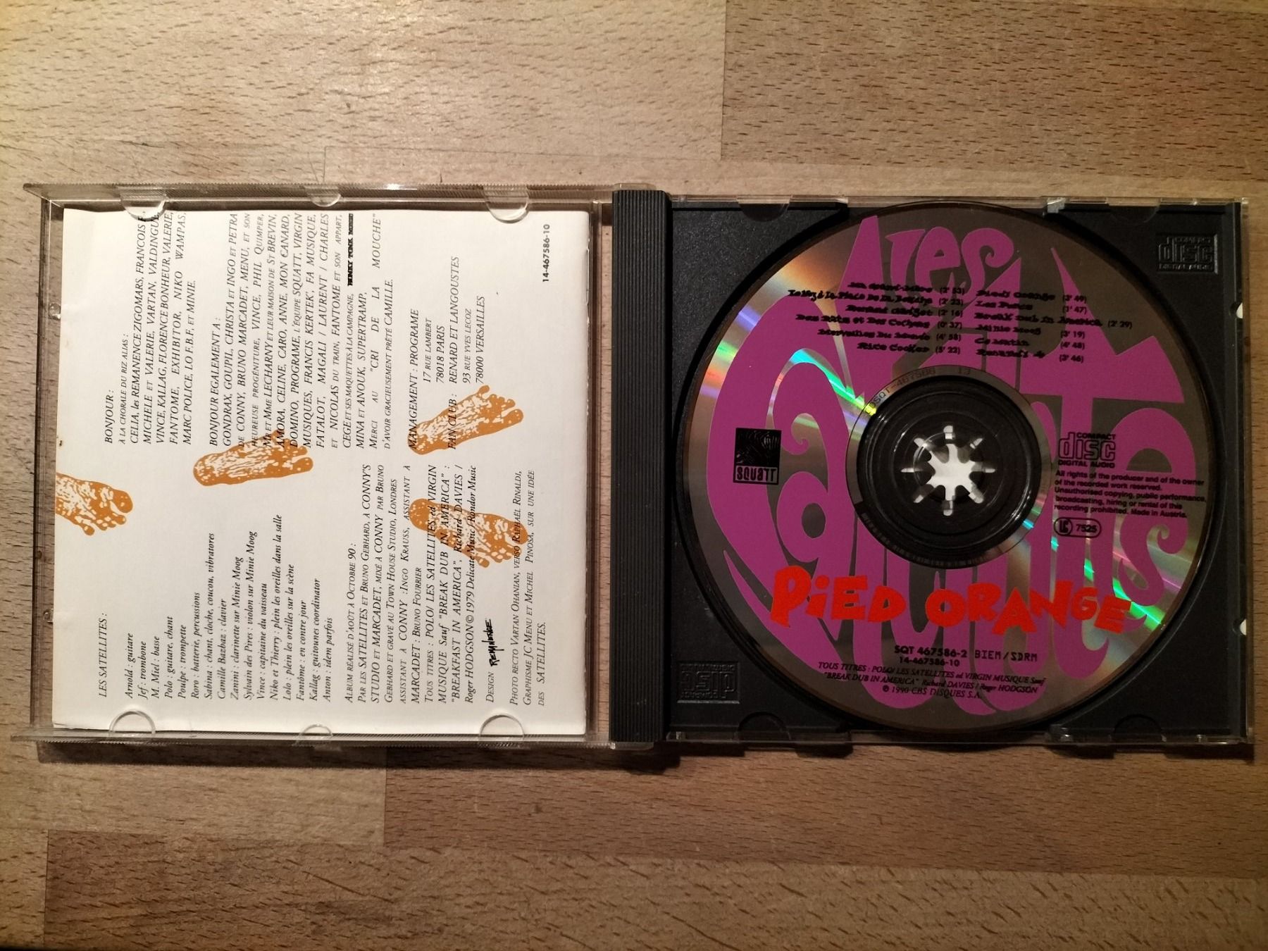 CDs: Les Satellites – Pied Orange – Gebraucht aus Biel / Bienne von Music74 1