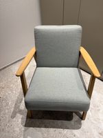 IKEA EKENÄSET Sessel – Grau / Holz