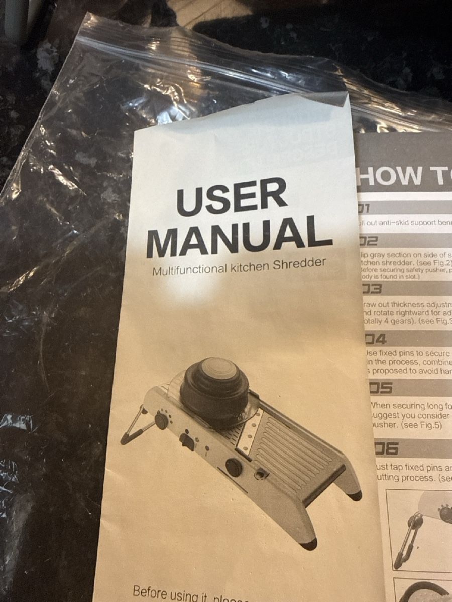 Küchengeräte: Mandoline Slicer With User Manual Kitchen Tool – Neu (gemäss Beschreibung) aus Neirivue von naz_z28w 1