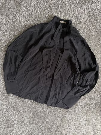 Bottega Veneta Black Silk Blouse