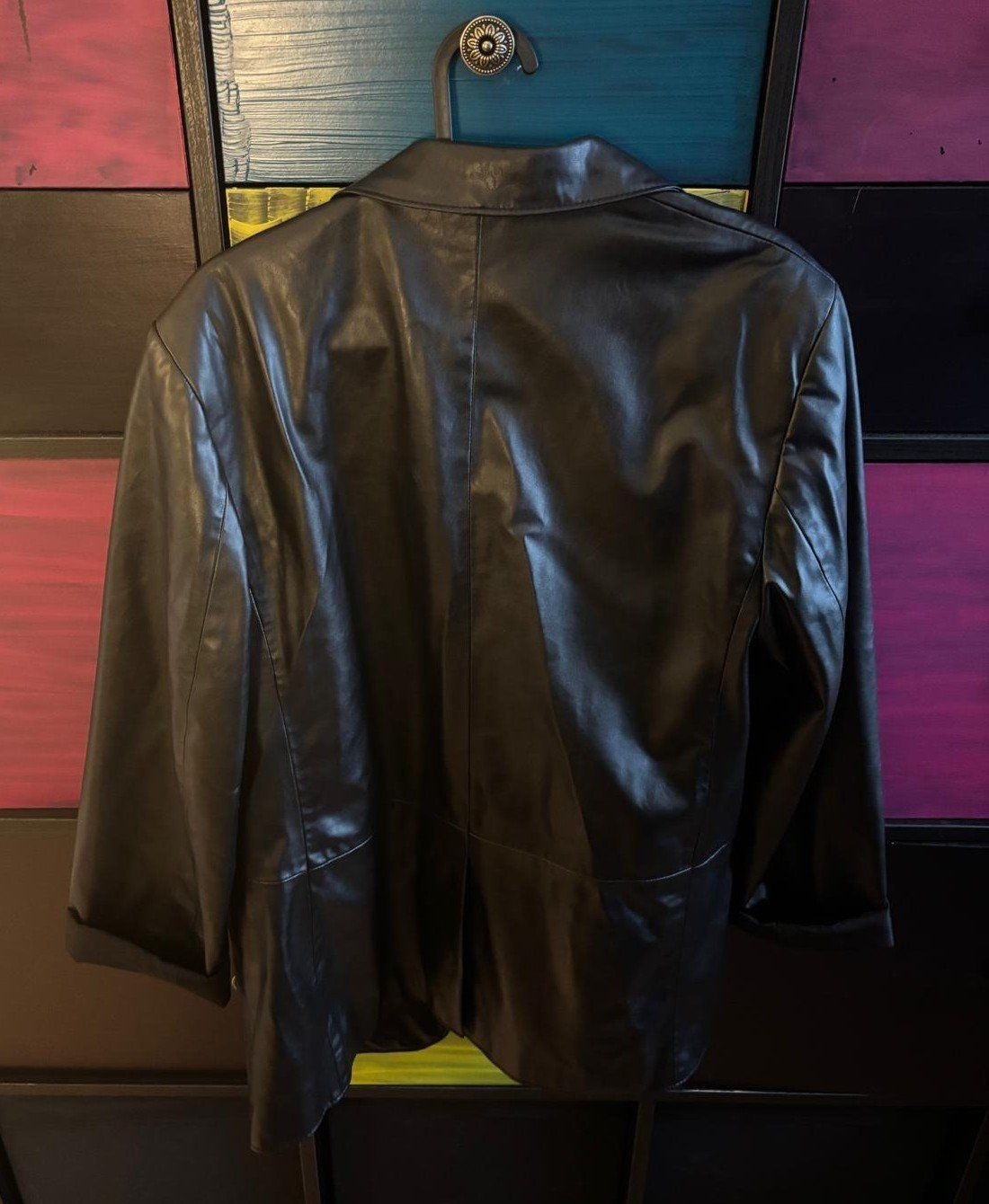 H&M Giacche: Schwarzer Blazer im Lederlook, H&M, Gr. S – Usato da Bülach venduto da reaos 2