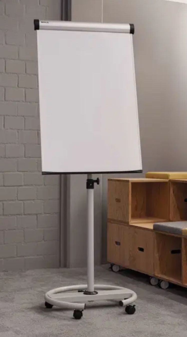 Wandtafeln: Neuer Flipchart MAULsolid, Rundfuß mit 2 Papierhaltern – Neu und originalverpackt aus Necker von liq24
