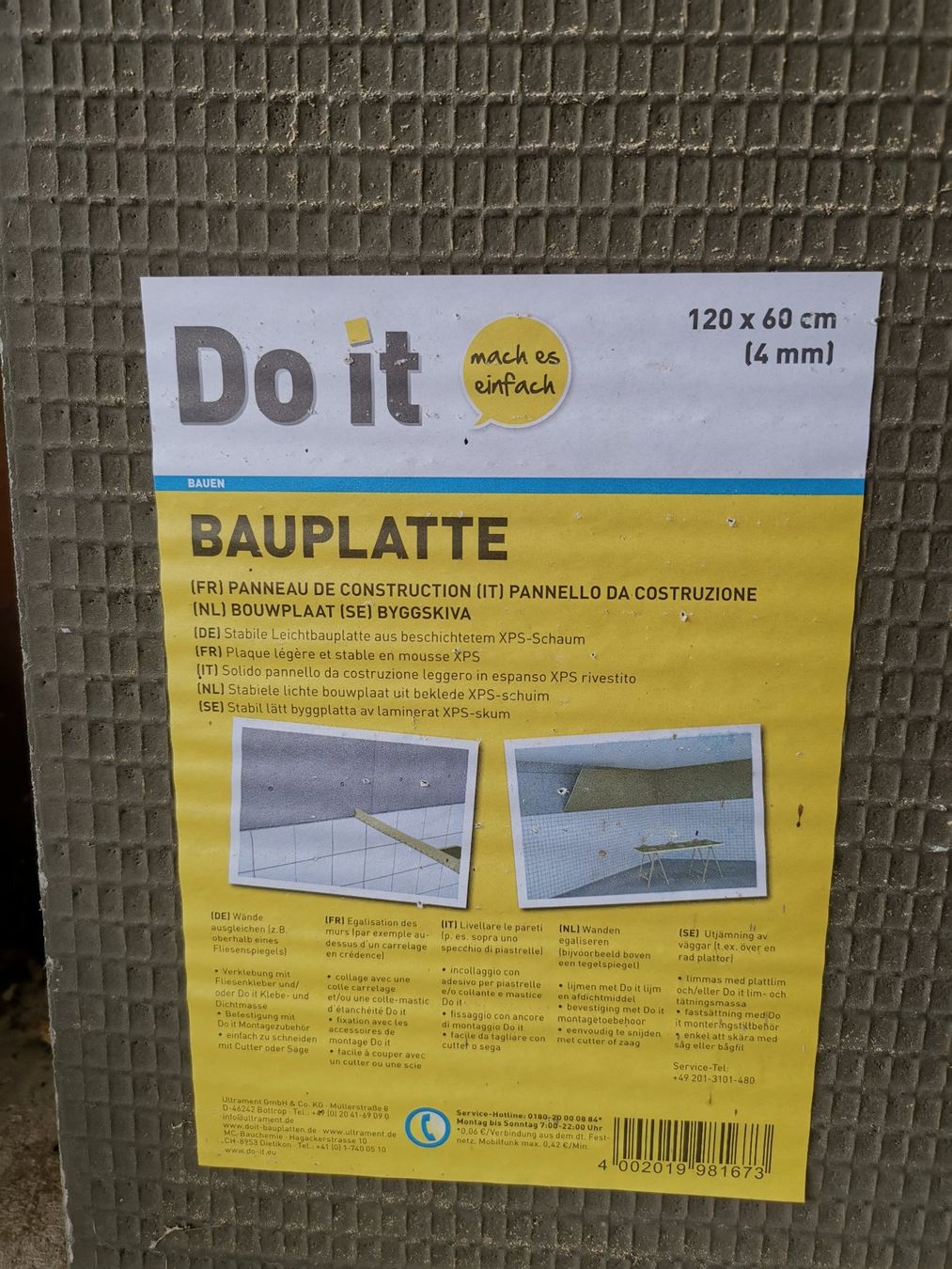 Piatti di portata: Bauplatte 120x60x4 – Nuovo (secondo la descrizione) da Galgenen venduto da amoxan1