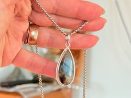 Collier Labradorite naturelle
