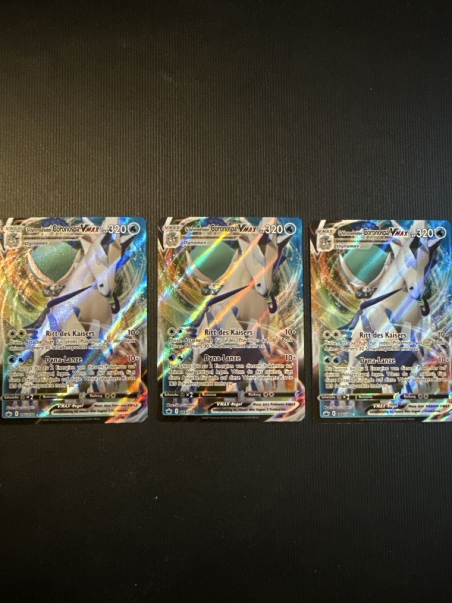 Pokémon Carte collezionabili: Pokemon Schimmelreiter-Coronospa VMAX Holo – Usato da Zürich venduto da max_kn88
