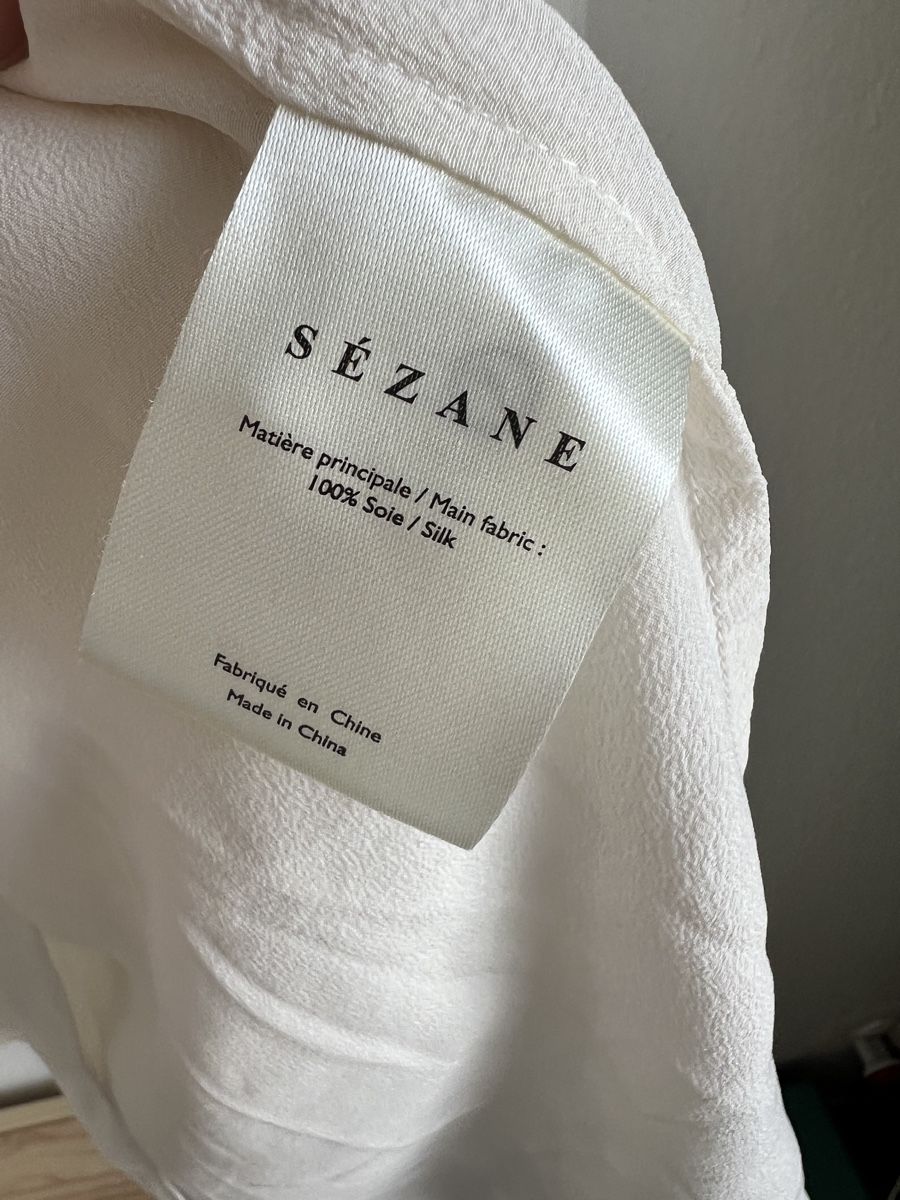 Sezane Camicette: Sezane 100% silk blouse in Ecru- size 36 – Usato da Zug venduto da Marigabrielle 5