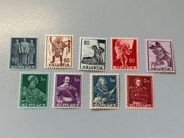 Briefmarke - Schweiz - Freimarken 1941 - postfrisch