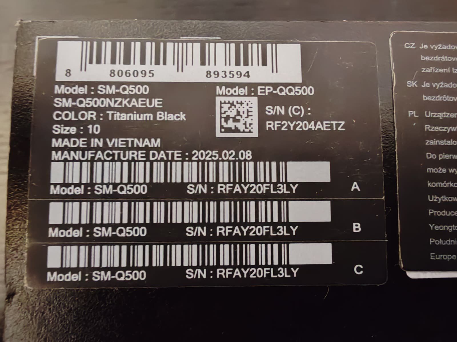 Anelli: Samsung Galaxy Ring – Grösse 10, Titanium Black – Nuovo (secondo la descrizione) da Bern venduto da PrettyGood 4