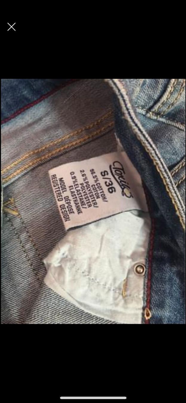 Jeans: 3/4 Coole Damenjeans mit Emoij – Usato da Gossau ZH venduto da SistersBeauty 1