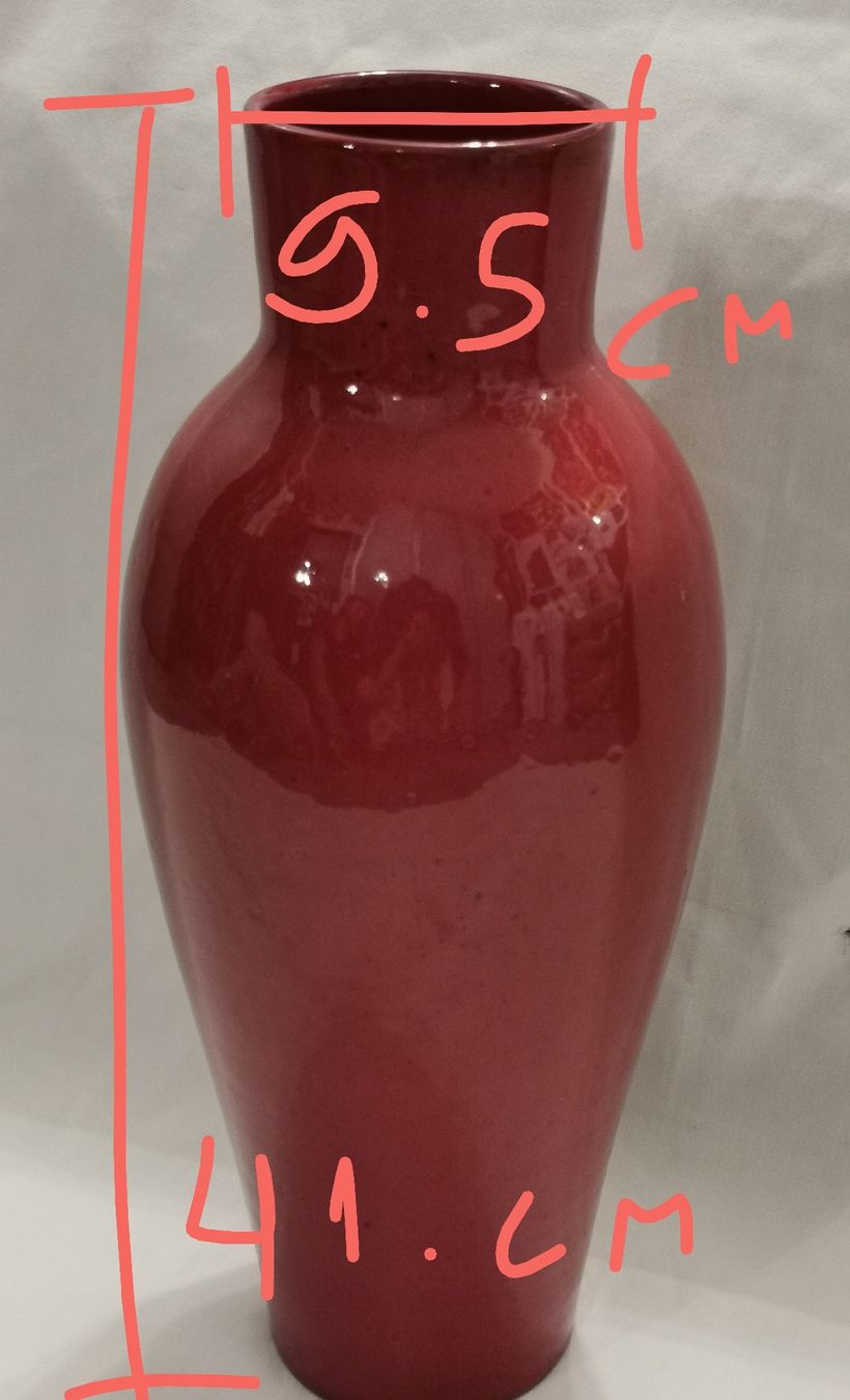 Vasi & Recipienti: Vase Keramik 41 cm. mit Blumen  – Usato da Basel venduto da Treasurehunter 2