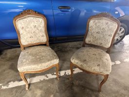 Chaises anciennes de salon, 2 pièces, à saisir!