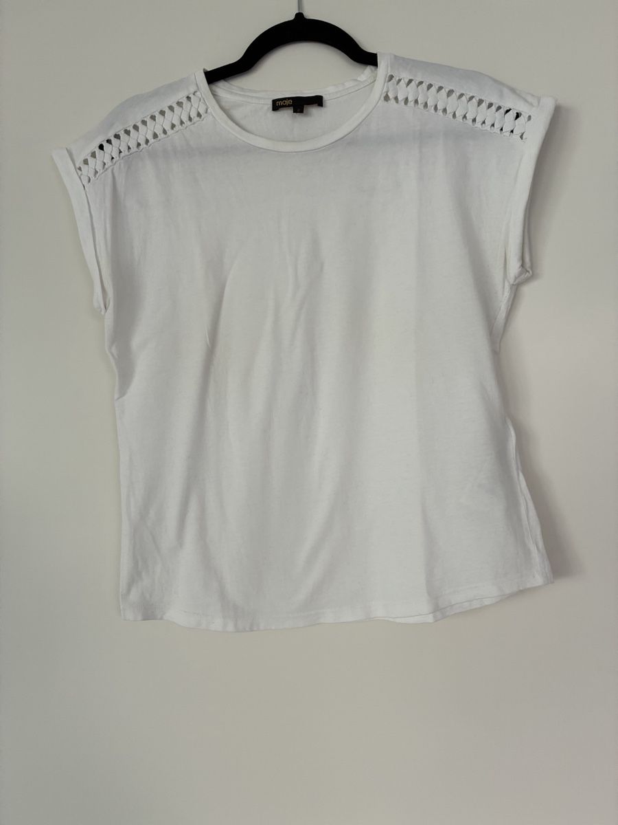 Maje T-shirt: T-shirt blanc Maje – Usato da Lausanne venduto da Gabrie