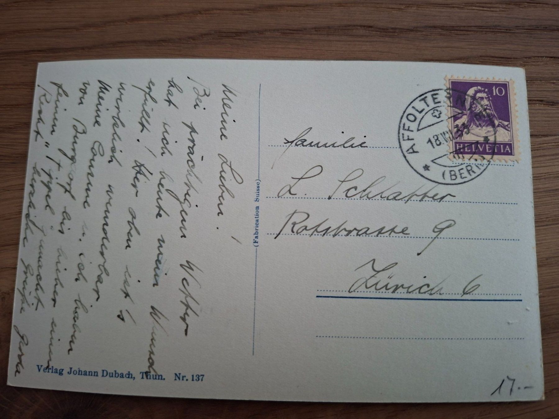 Cartes postales: Ansichtskarte: Affoltern i.E – D'occasion à Hinterkappelen par 1399 3