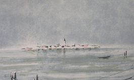 Ivan Mosca Lithographie Venedig signiert