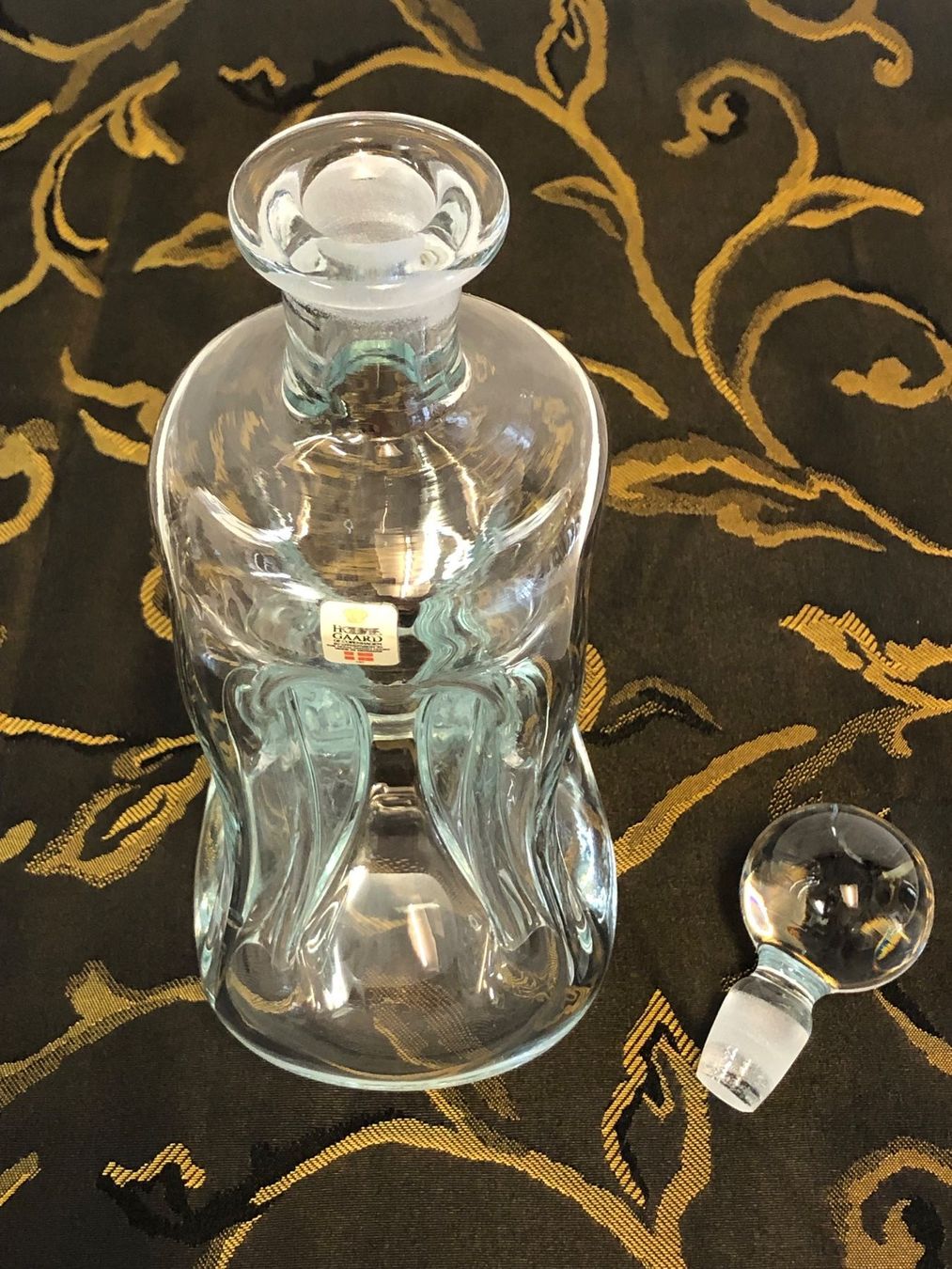 Holmegaard Karaffen: Holmegaard - Glas-Karaffe, klar, Mundgeblasen – Gebraucht aus Brunnen von Allerwaren 6