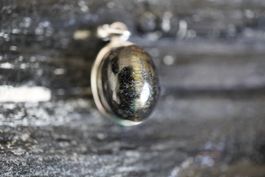 Grüner Turmalin   925 Silber 18mm Rar   Anhänger  "TOPSTONE"