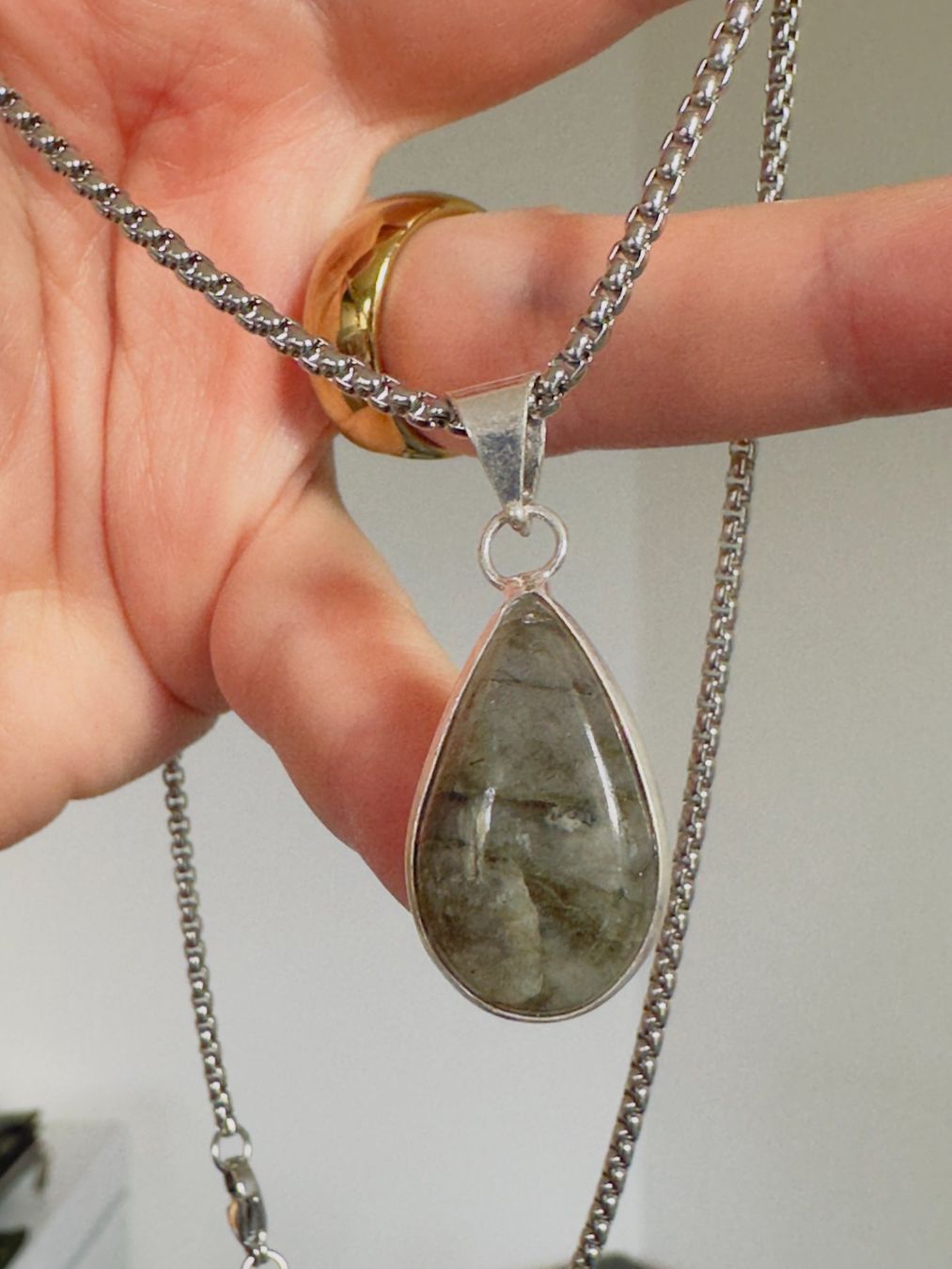 Catenine: Fashionable labradorite necklace – Nuovo e nell'imballaggio originale da Genève venduto da AGBERG 7