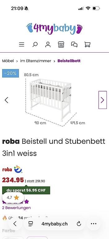 Culle: Roba Stuben-/Beistellbett 3in1 – Usato da Basel venduto da nic_g5xv 2
