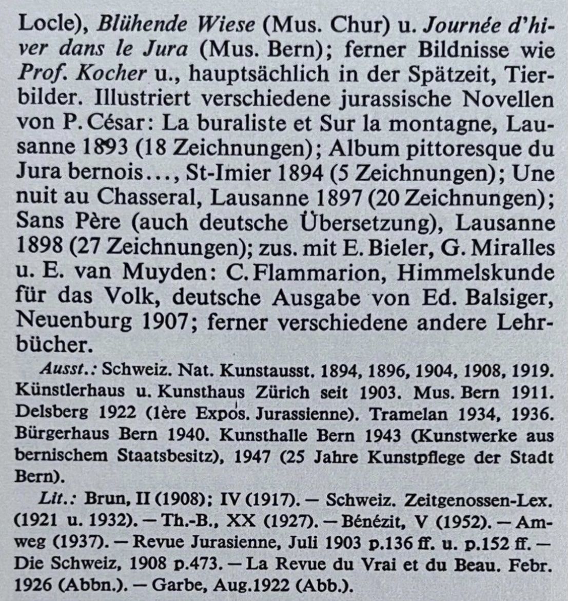 Dipinti: Kiener Robert (1866-1945) – Usato da Grosshöchstetten venduto da Perle1951 5