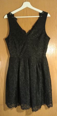 H&M Elegantes, schwarzes Spitzenkleid 38 EU