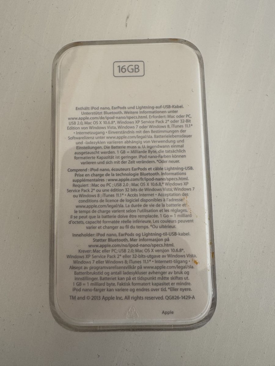 Apple Lecteur media portable: iPod Nano 16 GB – D'occasion à Oberglatt ZH par jul_nhy7 1