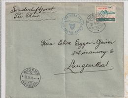 Flugpost Brief--Payerne-Bouchs-Langenthal-1941