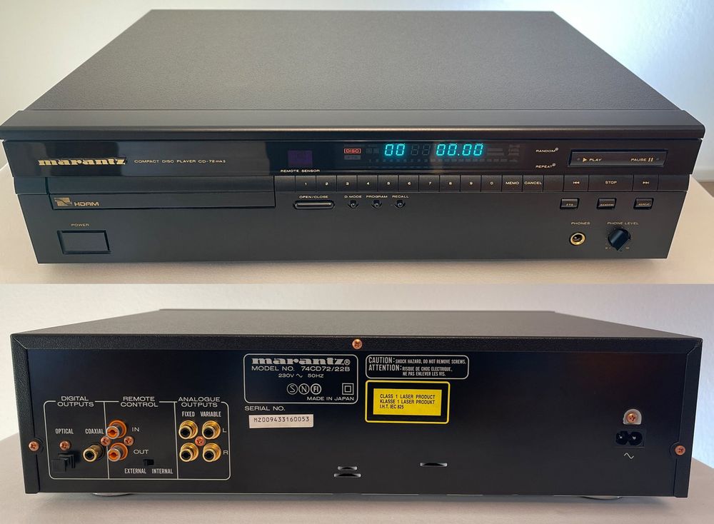 Marantz CDPlayer 72 mk II mit FB (perfekter Zustand) Kaufen auf Ricardo
