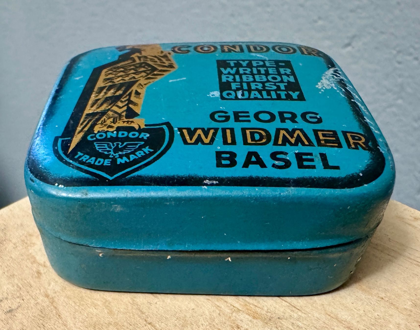 Barattoli: Antike Blechdose Farbband CONDOR G. Widmer Basel – Usato da Rothrist venduto da Luckywinner 1