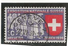 GENEVE 7  22.06.39 auf Zu#222 Mi#338 Vollstempel [14A11]