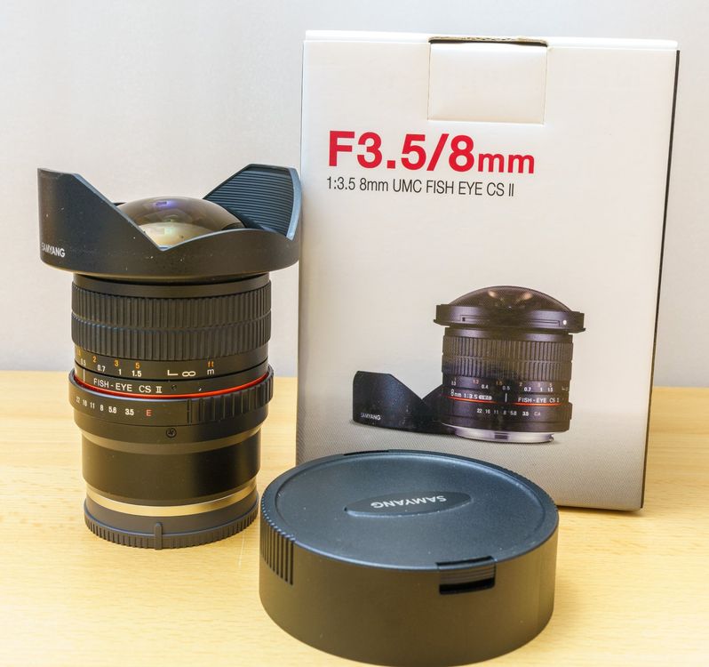 Samyang 8mm f/2.8 UMC Fisheye II - Monture Sony E d'occasion