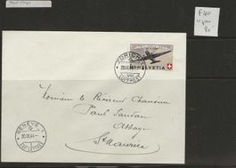 enveloppe poste aérienne   F40 1er jour SBK 80.--